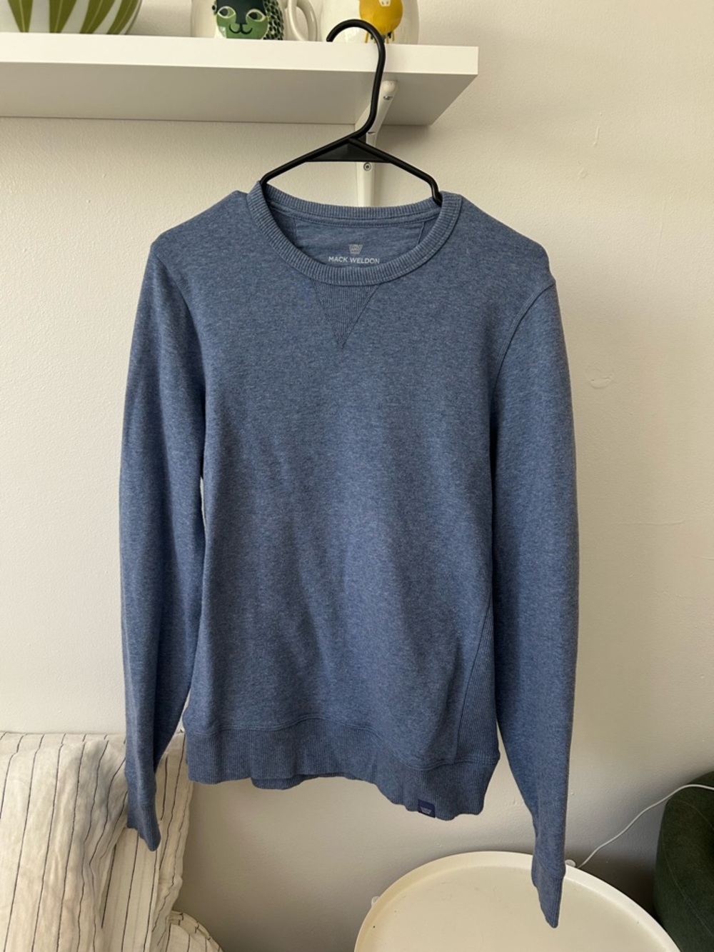 Mack Weldon Men's Ace Crewneck Sweatshirt - Blue